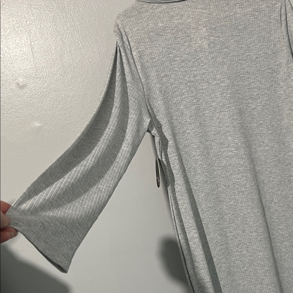 Slate Gray Button-Up Tunic - Picture 5 of 8
